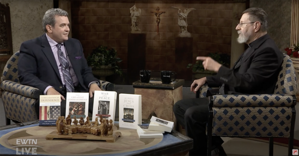 Al Smith and Fr. Mitch Pacwa _web